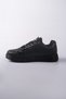 Unisex Daily Lace-Up Black Black Sneaker Sports Shoes - 6