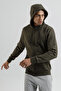 Sportswear Men's Hooded and Full Zip Sweatshirt Khaki - 3