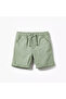 Solid Shorts with Elasticated Drawstring Closure - 2