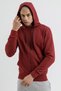 Sportswear Men's Hooded and Full Zip Sweatshirt Burgundy - 3