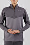 Sportswear Men's Athlete Top with Stand Collar and Half Zipper Smoked - 2