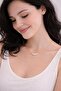 Crystal Embellished Silver Heart Angel Necklace