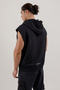 Sportswear Men's Sleeveless Hooded Sweatshirt Navy Blue - 3