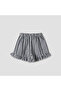 Elastic Waist Shorts with Checked Design - 2