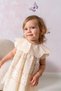 Adele Lace Wide Collar Dress and Bandana Baby Girl 100% Cotton Special Day
