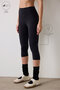 High Waist Capri Sport Leggings Length Lightweight Support Ultra Soft Black