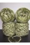 Oil Green, Army Green, Cream Fine Moher, (Copper Insect Glitter) (4 Layers of Wrapping) Knitting Yarn 200Gr - 2