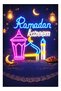 Ramadan Kareem LED Wall Light with USB Power – Multicolor Islamic Night Lamp for Home, Door & Outd