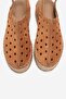 FRAGA Tan Suede Genuine Leather Women's Straw Wedge Sandals - 2