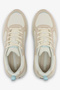 Women's Beige Low-Top Sneakers - Chunky Outsole With Foam Padding, Minimalist Lace-Up Design - 5