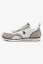 Men's White with Grey Sneakers - Lightweight, Breathable and Comfortable Shoes - 2