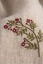 Floral Embroidery Detailed 2-Piece Napkin Set 45X45 Beige - 5
