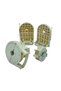 38-Piece Jumbo Cream Chain Mechanism and Plastic Toothed Footed Set - 8