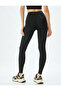 High Waist Tummy Control Sports Leggings Black (Stretchy, Ultra Soft Fabric) - 4