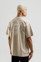 Better Self Wide Cut Men's T-Shirt Beige - 2