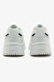 Women's White Low-Top Sneakers - Chunky Outsole With Foam Padding, Minimalist Lace-Up Design - 3
