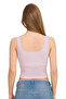 6 Pieces, Lace Straps, Women's Crop Tank Top, 92% Cotton & 8% Lycra - 2
