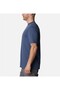 Csc M Basic Logo Brushed Men's Short Sleeve T-shirt Mountain Blue Cs0287-480 - 3