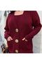 Buttoned Knitwear Double Set - 2