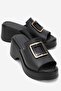 Cooper Women's Genuine Leather Slippers Black