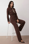 Scarf Double Set N7203 Brown - 2