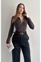 Polo Collar Snap Fastener Arlen Knitwear - 5
