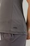 Sportswear Women's Athlete T-Shirt with Zero Collar and Sleeveless Design Smoked - 4