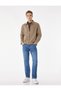 Cotton Straight Leg Regular Waist Straight Fit Jean Trousers - Mark Jean