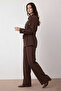 Scarf Double Set N7203 Brown - 4