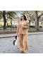 Plus Size Buttoned Knitwear Double Set