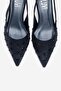 Lorex Navy Blue Suede Stone Women's Heeled Shoes - 2
