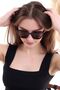 Bianca Women's Brown Cat Eye Ultra Light Uv400 Sunglasses - 4