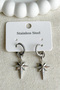 Steel Stone Pole Star Clip-On Women's Earrings Non Tarnish Women's Jewelry Steel Earrings - 5