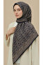 Petra 120*120 cm Cotton Scarf - Black Yellow