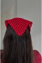Women's Hand-Knitted Triangle Design Model Bandana Hair Accessory - 3