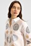 Casual Shirt with Sequins and Embroidery Detail White 9411 - 7