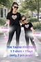 Mother Daughter Mama Min Toparlayıcı Tayt T-Shirt Combination Single Price Oversize 100% Cotton