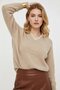 Women's V-Neck Lace Detailed Embroidered Knit Sweater 8716 - 8