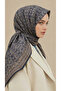 Petra 120*120 cm Cotton Scarf - Black Yellow - 3