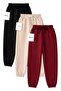 3-Piece Unisex Full-Fit Sweatpants with Elastic Cuffs