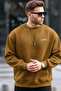 Men's Text Printed Casual Mustard Sweatshirt - 2
