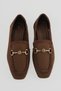 Women's Knitwear Mesh Ballerina Buckle Daily Serel Brown - 3