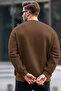 Men's Text Printed Casual Brown Sweatshirt - 6