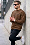 Men's Not Sorry Printed Coffee Sweatshirt - 4