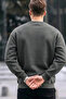 Men's Not Sorry Printed Smoked Sweatshirt - 6