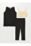 Women's Crew Neck Plain Hijab Swimsuit Set - 6
