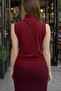 Women's Sleeveless Turtleneck Knitwear Blouse Body Slim Fit Seasonal Basic - 2