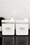 2-Piece 2200 ml Detergent Storage Container Set with Self-Scale Color and White Label Detergent Dispenser Set
