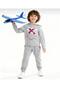 Children's Pajama Set – Soft Fabric, Comfortable Fit |   Gift Toy Airplane Set Blue - 2