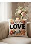 Digital Printed Valentine's Day Themed Decorative Throw Pillow Cover - 3